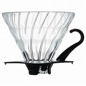 HARIO V60 GLASS DRIPPER 02 BLACK 